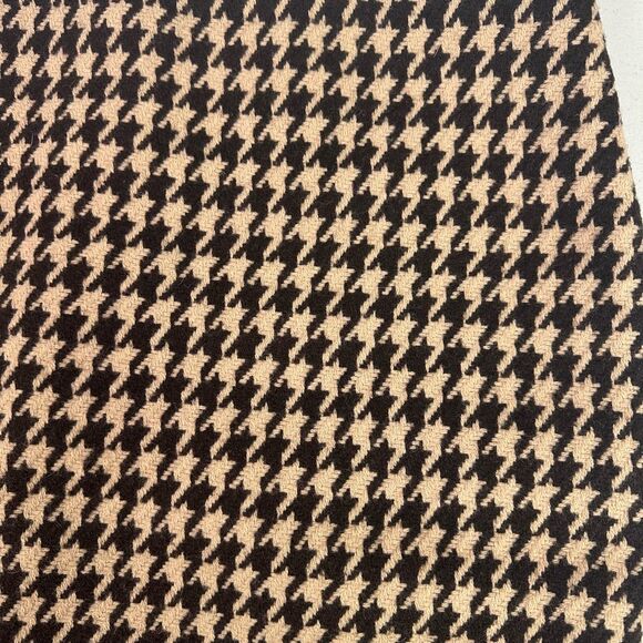 Talbots Women's Houndstooth Wool Blend Skirt size 14 Brown Camel - Picture 5 of 6